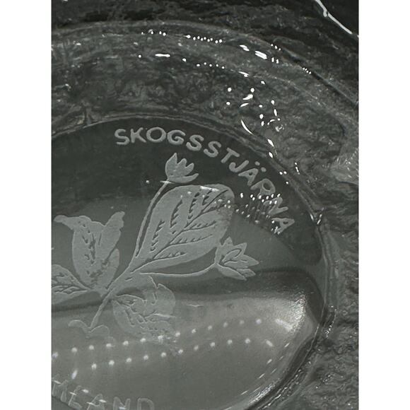 Vtg Kosta Boda Bowl Swedish Glass stamped Rhapsody couples Art 1980 Kjell Engman - Picture 2 of 13